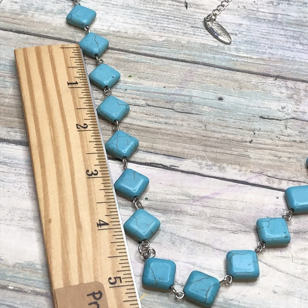 Plunder Design Turquoise Color Necklace NWOT‎ 28
